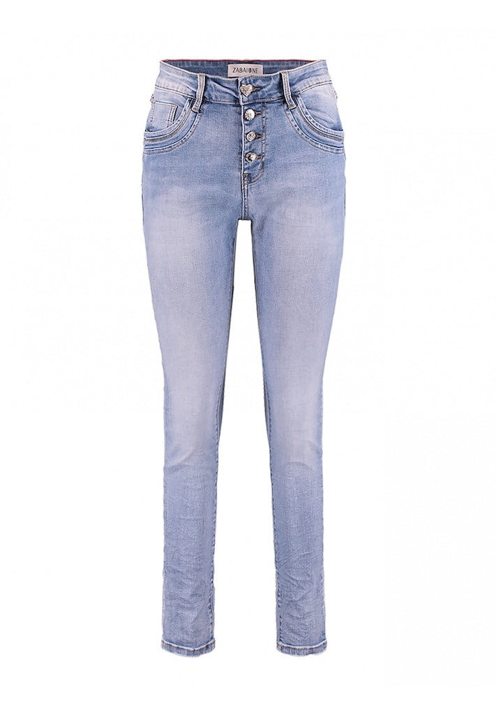 Jeans mit schicker Knopfleiste