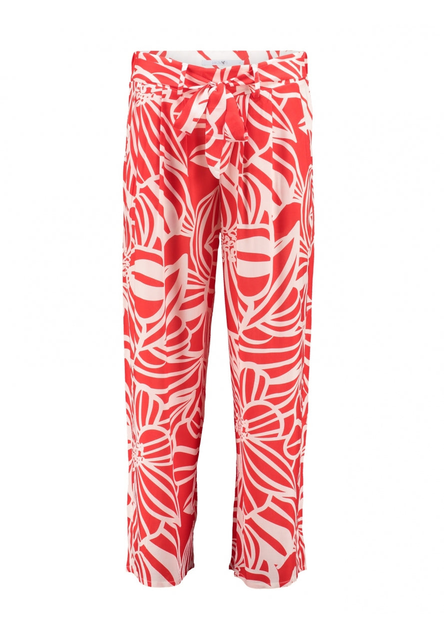 Knallige Culotte mit Blumenprint