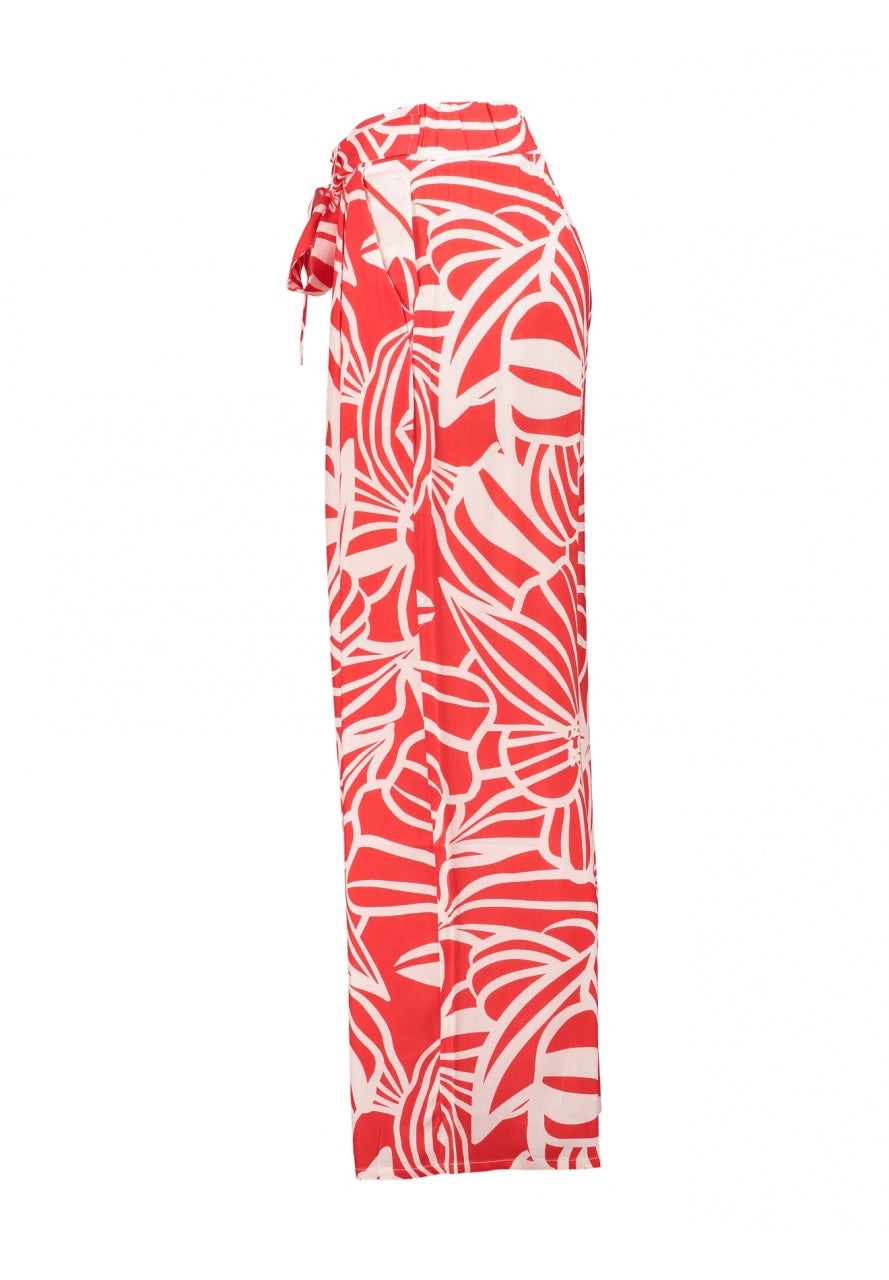 Knallige Culotte mit Blumenprint
