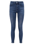 High Waist Jeans in Denim-Waschung