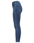 High Waist Jeans in Denim-Waschung