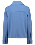 Jacke mit Taschen in Velours-Optik