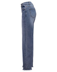 Wide Leg Jeans in Mittelblau