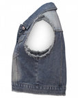 Kurze geschnittene Jeansweste
