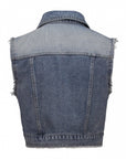 Kurze geschnittene Jeansweste