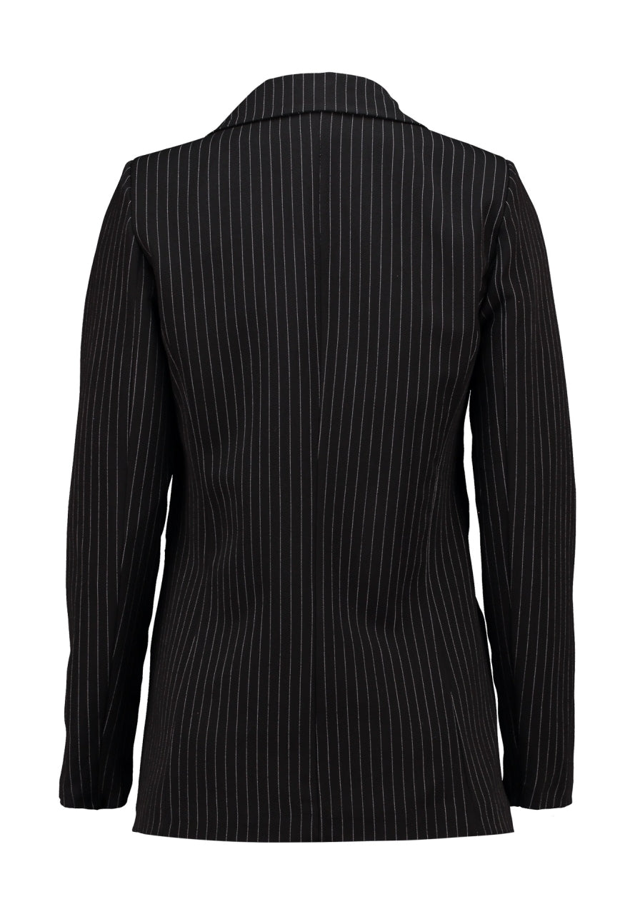 Nadelstreifenblazer in Schwarz