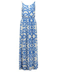 Sommerkleid mit blauem Muster