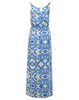 Sommerkleid mit blauem Muster