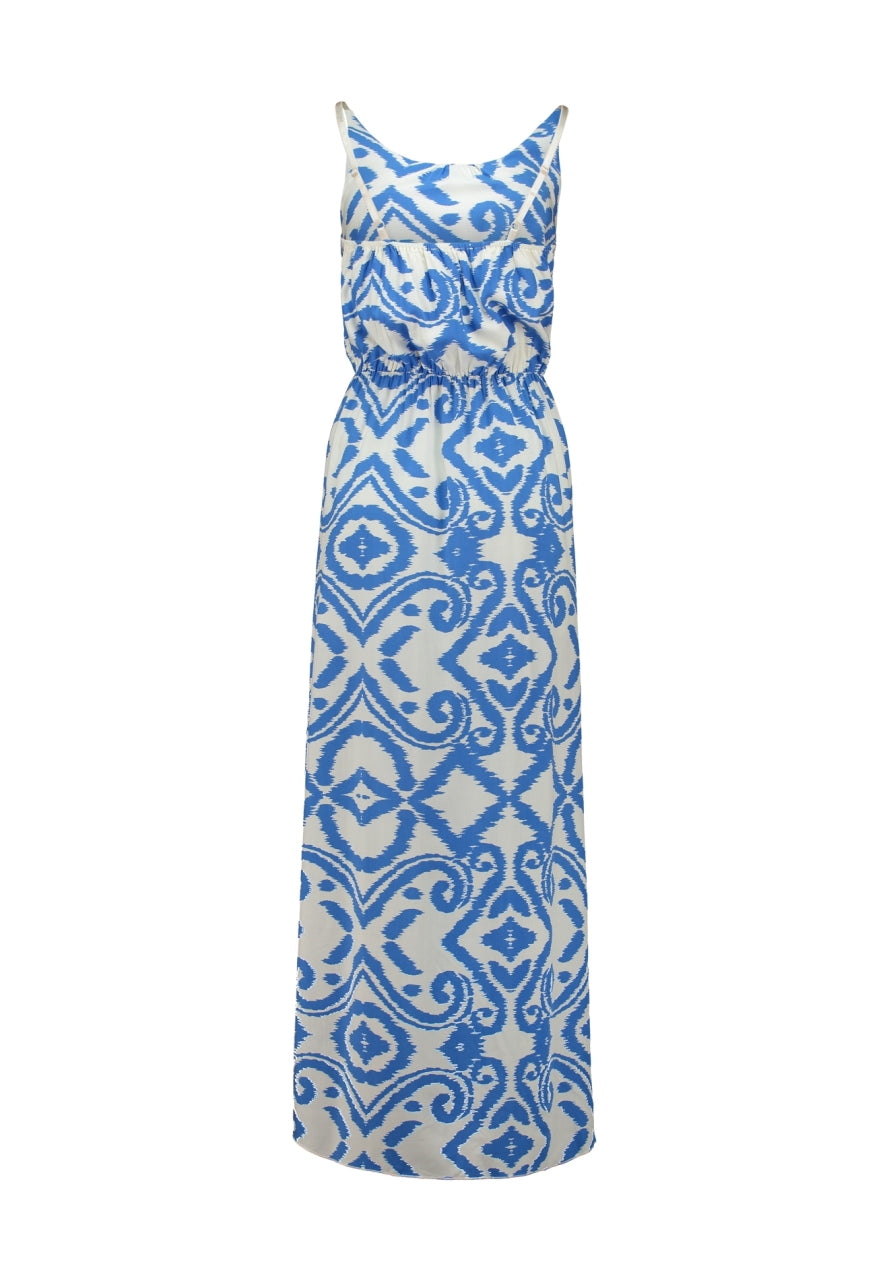 Sommerkleid mit blauem Muster