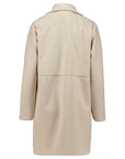 Jacke in Wildlederoptik in Creme
