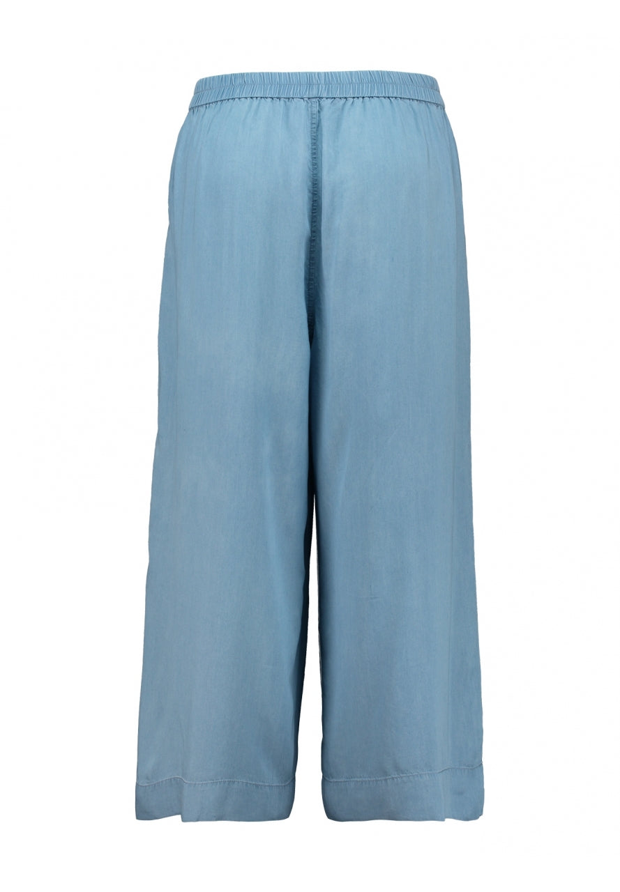 Plus Size Culotte in Jeansblau