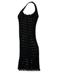 Häkelkleid in Schwarz