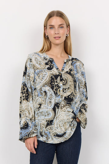 Bluse mit Paisley-Muster