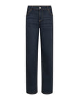 Weite Jeans dunkle Waschung mit auffälligen Nähten