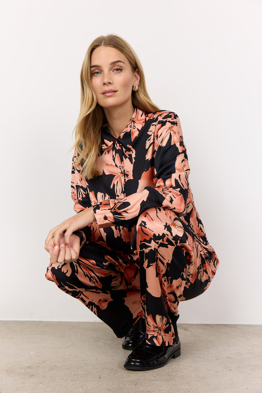 Edle Bluse mit Blumenprint
