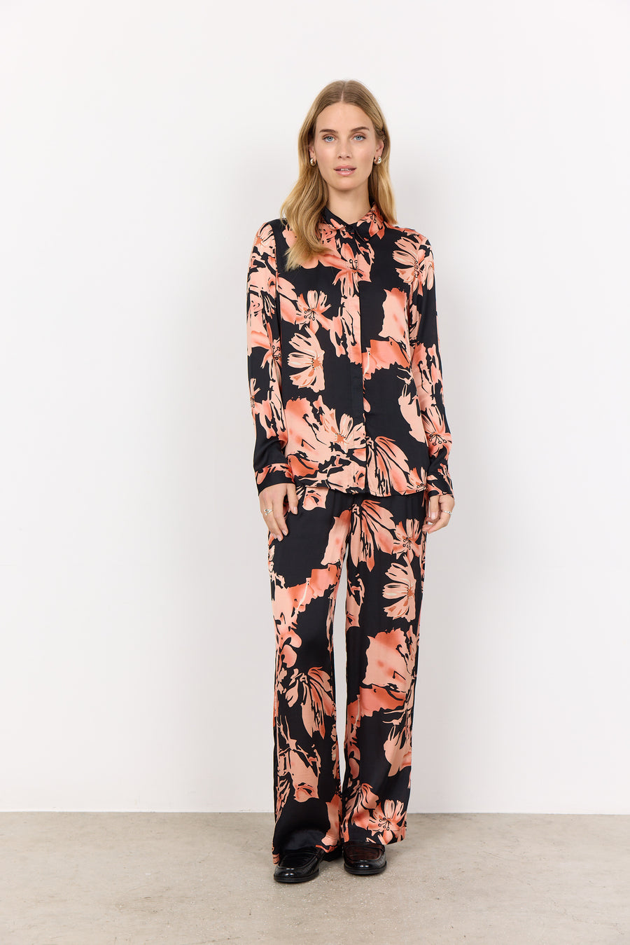 Edle Bluse mit Blumenprint
