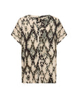 Bluse mit abstraktem Druck