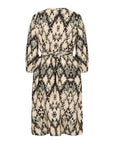 Viskose Kleid mit abstraktem Print
