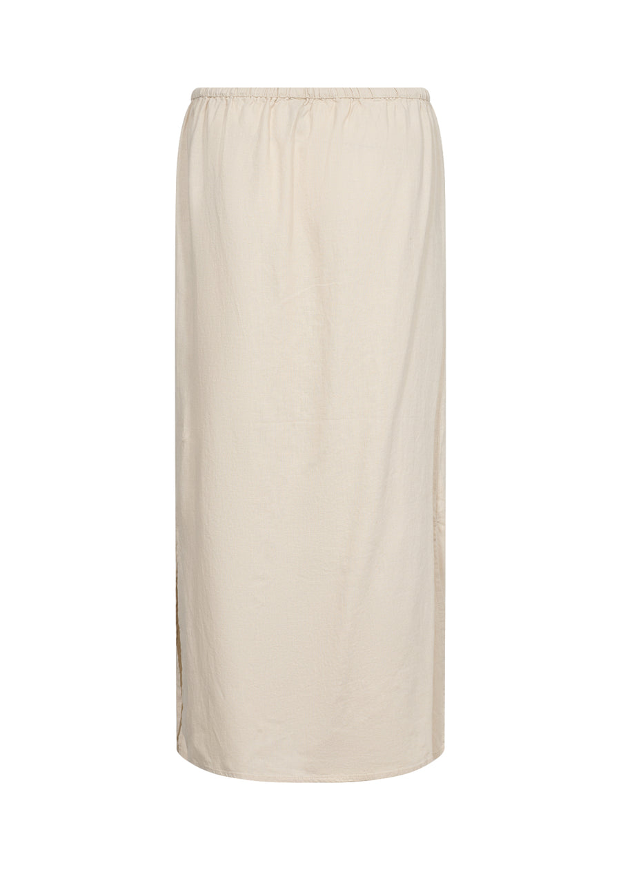 Leinenrock in Creme