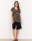 Bluse mit Palmenprint