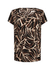 Bluse mit Palmenprint