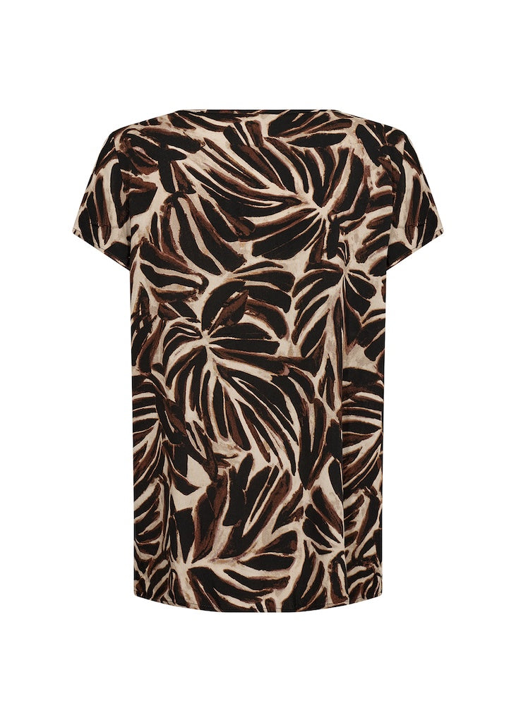 Bluse mit Palmenprint