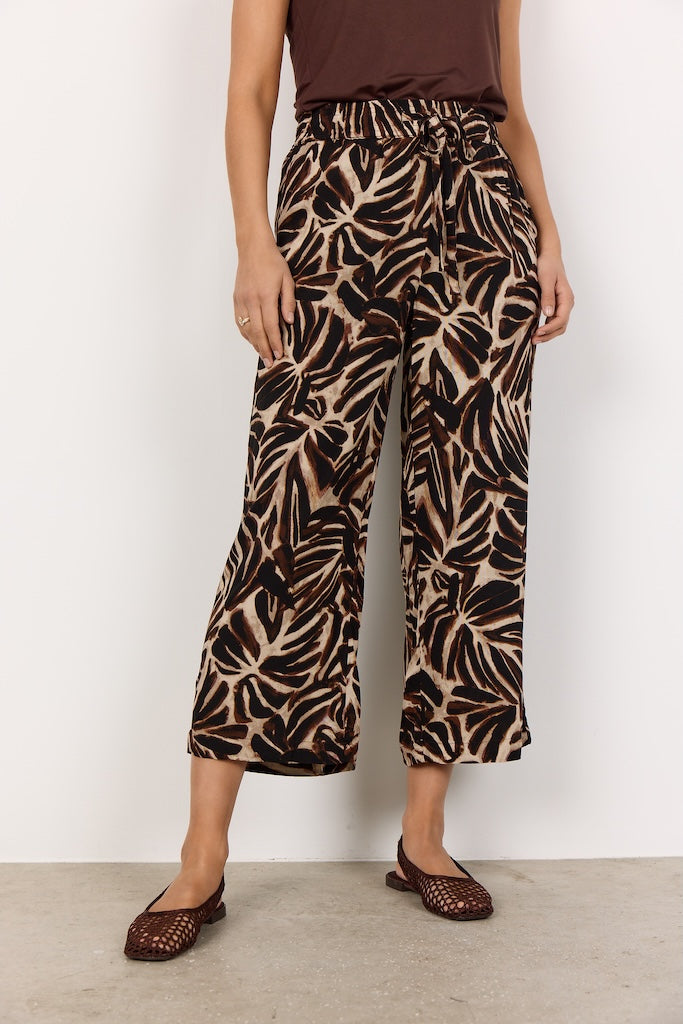 Culotte mit Palmenprint