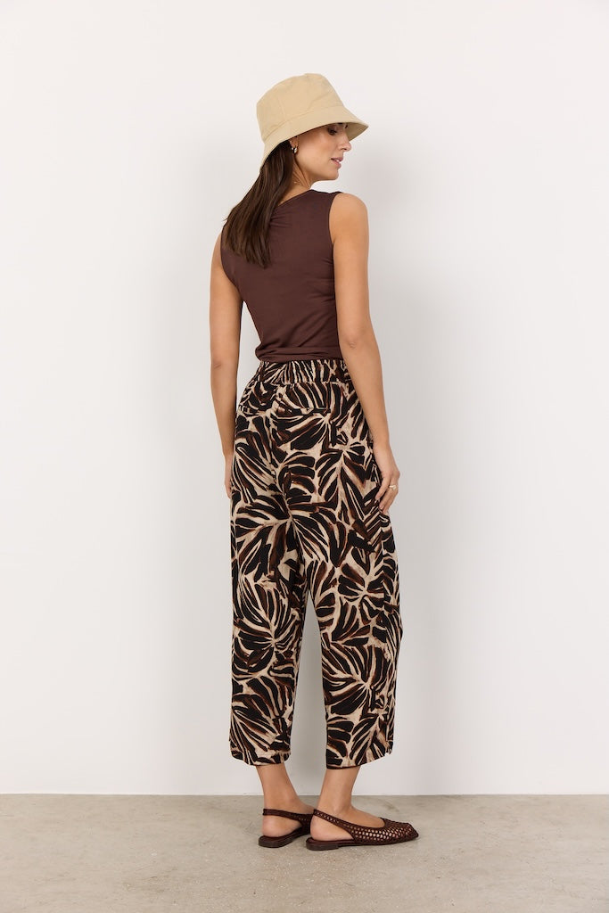 Culotte mit Palmenprint
