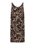 ärmelloses Kleid mit botanischem Print