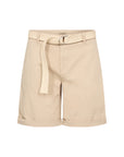 Shorts mit geflochtenem Gürtel in Sand