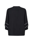 Bluse mit gestrickten Akzenten