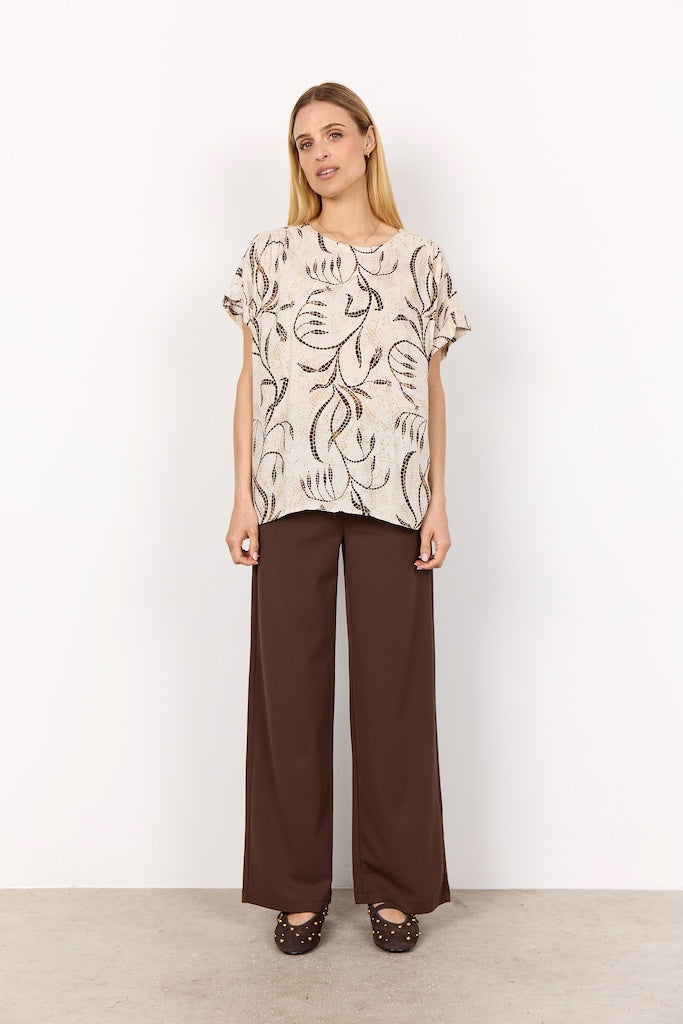 Bluse mit Mosaikdruck