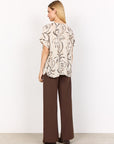 Bluse mit Mosaikdruck