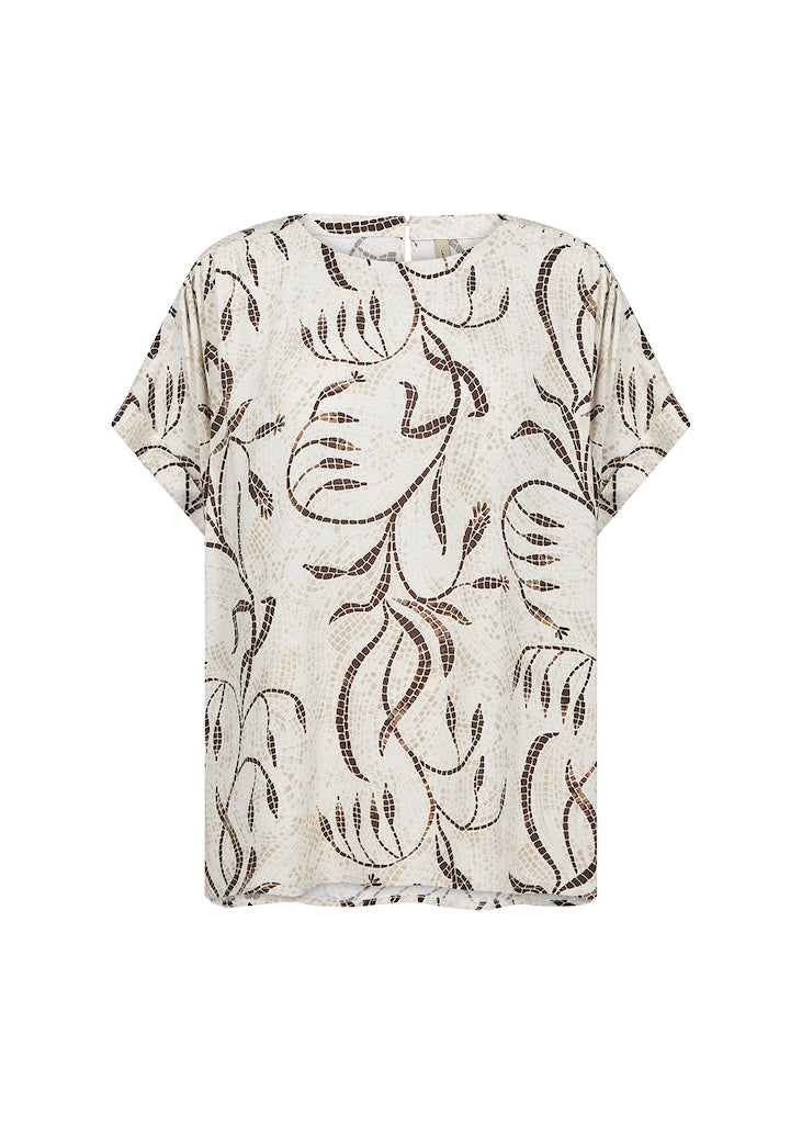 Bluse mit Mosaikdruck