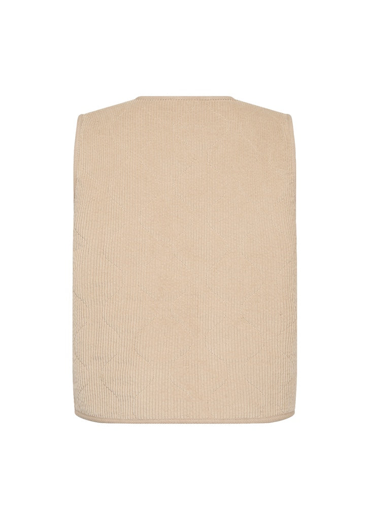 Weste mit Teddyfell in Creme