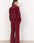 Kordjacke in bordeaux