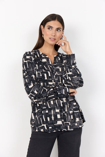 Bluse mit geometrischem Print