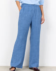 Hose mit elastischem Bund in Blau