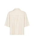Shirt mit geknöpfter Vorderseite in Sand