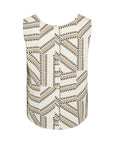Top mit geometrischem Print