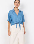 Weite Shorts in Beige