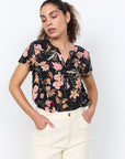 Viskose Bluse mit zartem Blumendruck