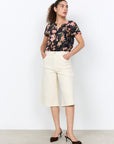 Viskose Bluse mit zartem Blumendruck