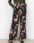 Hose mit zartem Blumendruck