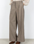 Wide Leg Hose mit Bundfalten