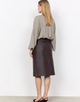 Edle Bluse mit Hahnentrittmuster