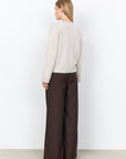 Strickjacke mit zarter Spitzenborte