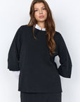 Plus Size Glitzershirt mit 3/4 Ärmeln