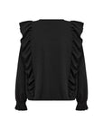 Plus Size Glitzershirt mit Rüschen