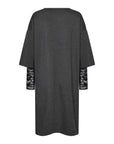 Banu Kleid mit Spitze in Anthrazit